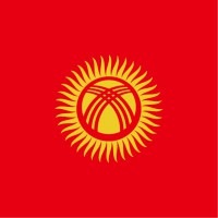 キルギス共和国柄ミニタオル