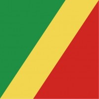 コンゴ共和国柄ミニタオル