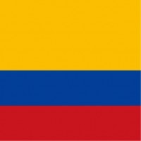 コロンビア共和国柄ミニタオル