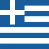 ギリシャ共和国柄ミニタオル