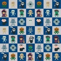 ハロウィンキャラクターミニタオル