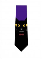 黒猫ネクタイ
