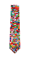世界国旗ネクタイ