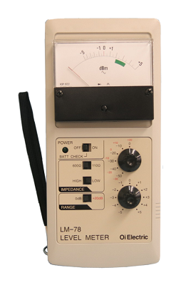 アナログメータ式レベル計 LM-78
