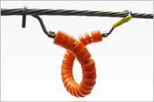 同軸ケーブル・光ファイバーケーブルの延線に新工法！　ハンガーローラー（10個組）