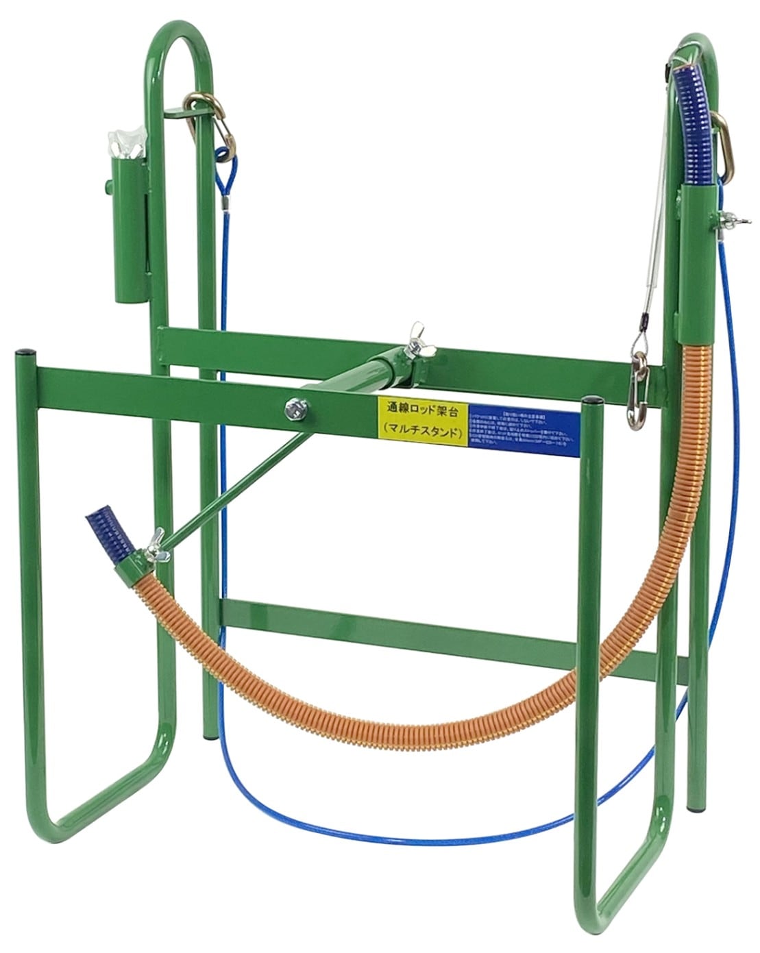 【再販開始】通線具リールスタンドが使用不能になった代替えに最適！バケット取付とスタンド兼用 マルチスタンド通線ロッド架台　TBF-651