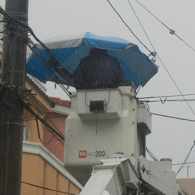 さらに進化！強風によるパラソル側圧にも強く構造を見直した バケットパラソル取付具（タダノ）BP-2T パラソルは別売