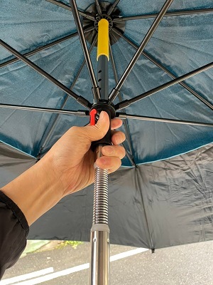 日除け向けに機能強化機種　バケット取付用パラソル SB-20V（耐圧試験成績書付）東京電力パワーグリッド仕様　取付金具は別途ご購入ください