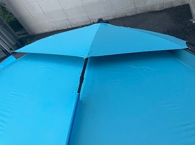 日除け向け バケット取付用パラソル 直径2.0m SB-20 バケット水穴差し込み可能な先鋭改良型 取付金具は別途ご購入ください