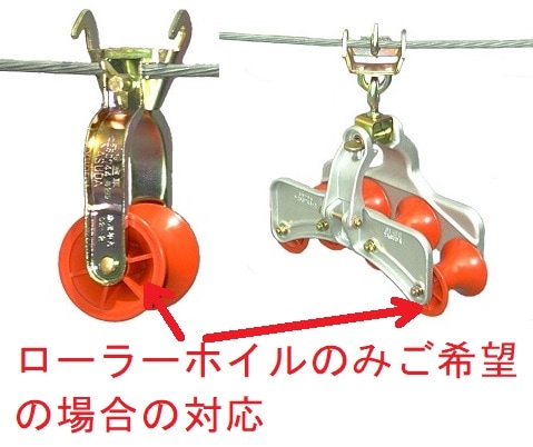 安田製作所 2号､4号金車用 金車ホイル | 通線具,架空ケーブル通線