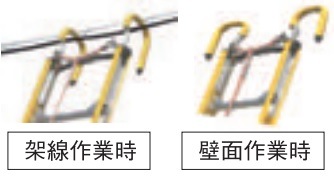 軽太用回転式安全フック | ハシゴ関連器具 | 通信工事機器専門店【工事