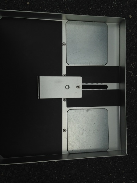 【受注生産】融着機だけでなく、工具を置くスペースも充分にあるハシゴで駅弁売り子ワークスタイルが可能! 首下げ取付作業テーブル NW300