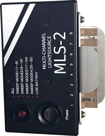 多心光ファイバ心線の断線確認や心線対照が1人作業で行えるようになる