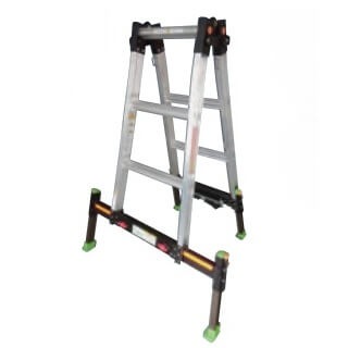 アウトリガー一体式四脚伸縮式はしご兼用脚立　ダン吉ＮＴ　通建業界用モデル