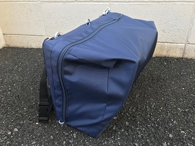 融着機や関連工具、部材を収納したまま作業でヒヤリハット解消を実現！装着型落下防止作業袋『むささび』　融着機用テーブルトレー付　MB-1TA