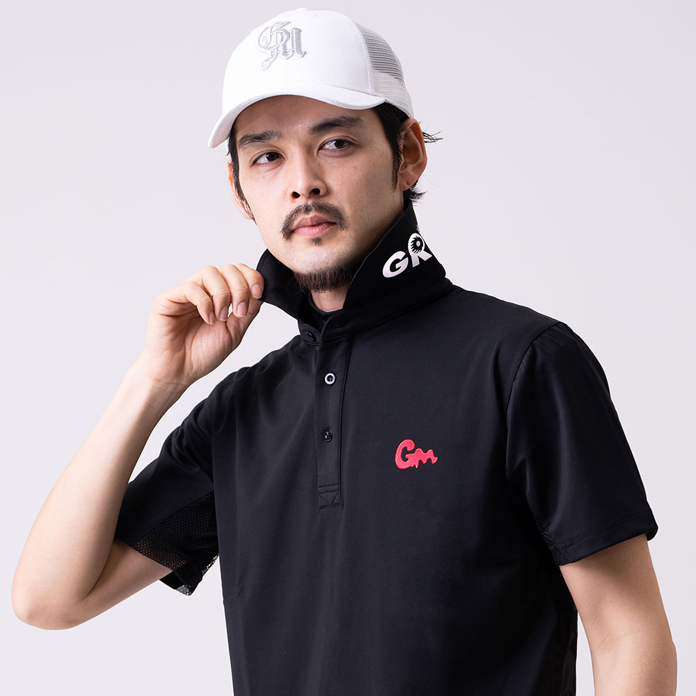 【GREED MONSTER】グリードモンスター Back body panel print ポロシャツ