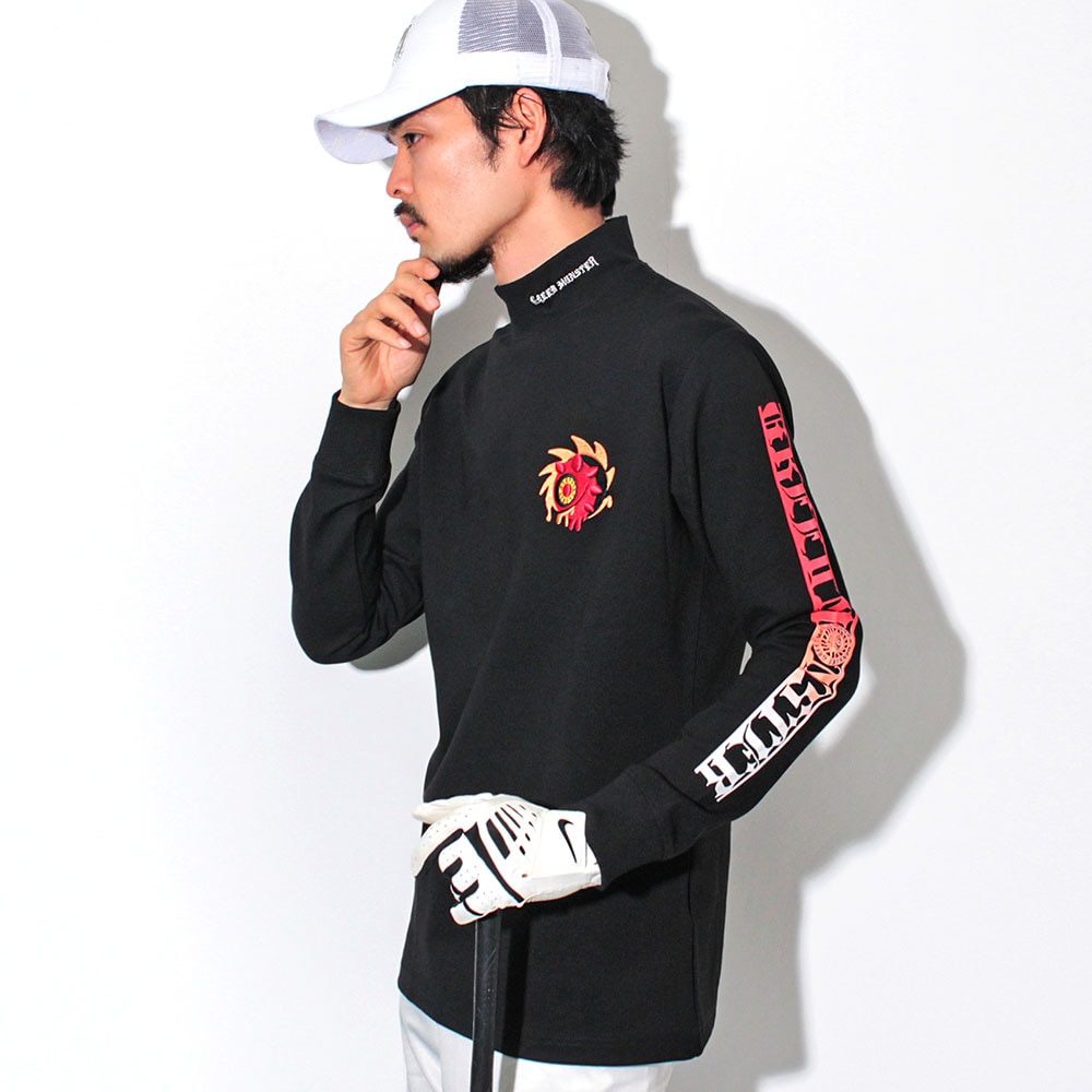 【GREED MONSTER】グリードモンスター GRADATION PRINT モックネック長袖カットソー