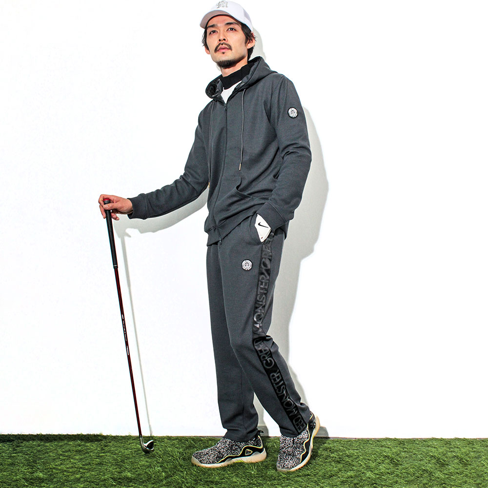 【GREED MONSTER】グリードモンスター LOGO TAPE ワッフルパンツ