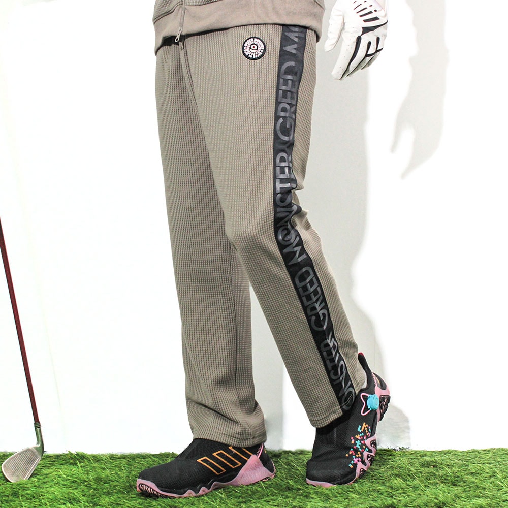 【GREED MONSTER】グリードモンスター LOGO TAPE ワッフルパンツ