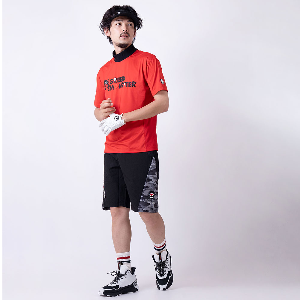 【GREED MONSTER】グリードモンスター Multi Pattern モックネックTシャツ
