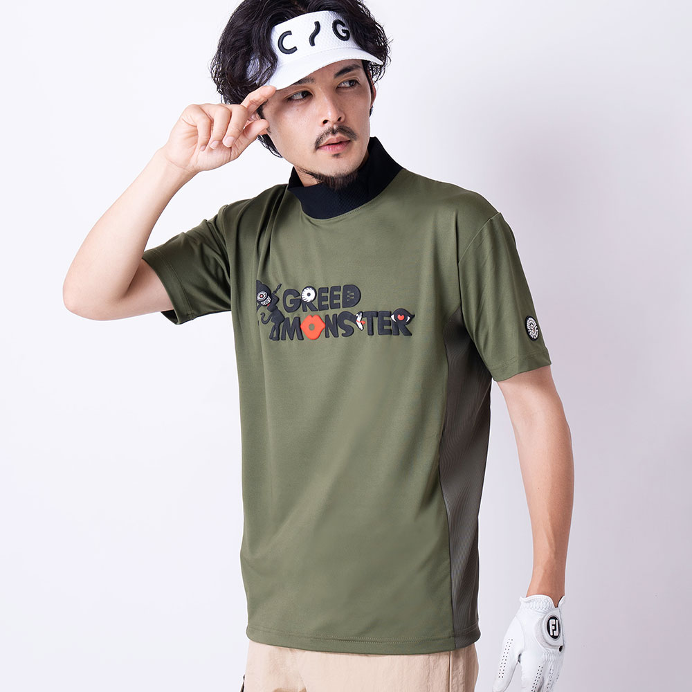 【GREED MONSTER】グリードモンスター Multi Pattern モックネックTシャツ