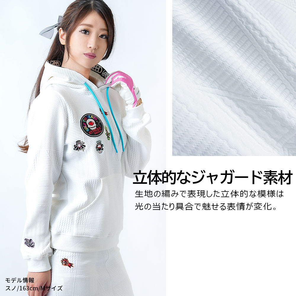 ジャガード ロゴテーププルパーカー【GREED MONSTER 】