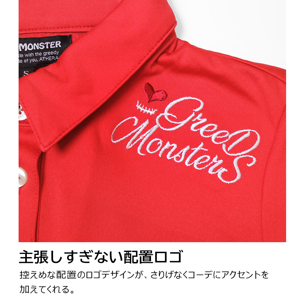 GREED MONSTER カラフルポロシャツ 新品未使用 国産ショルダープリント半袖ポロシャツ【GREED MONSTER
