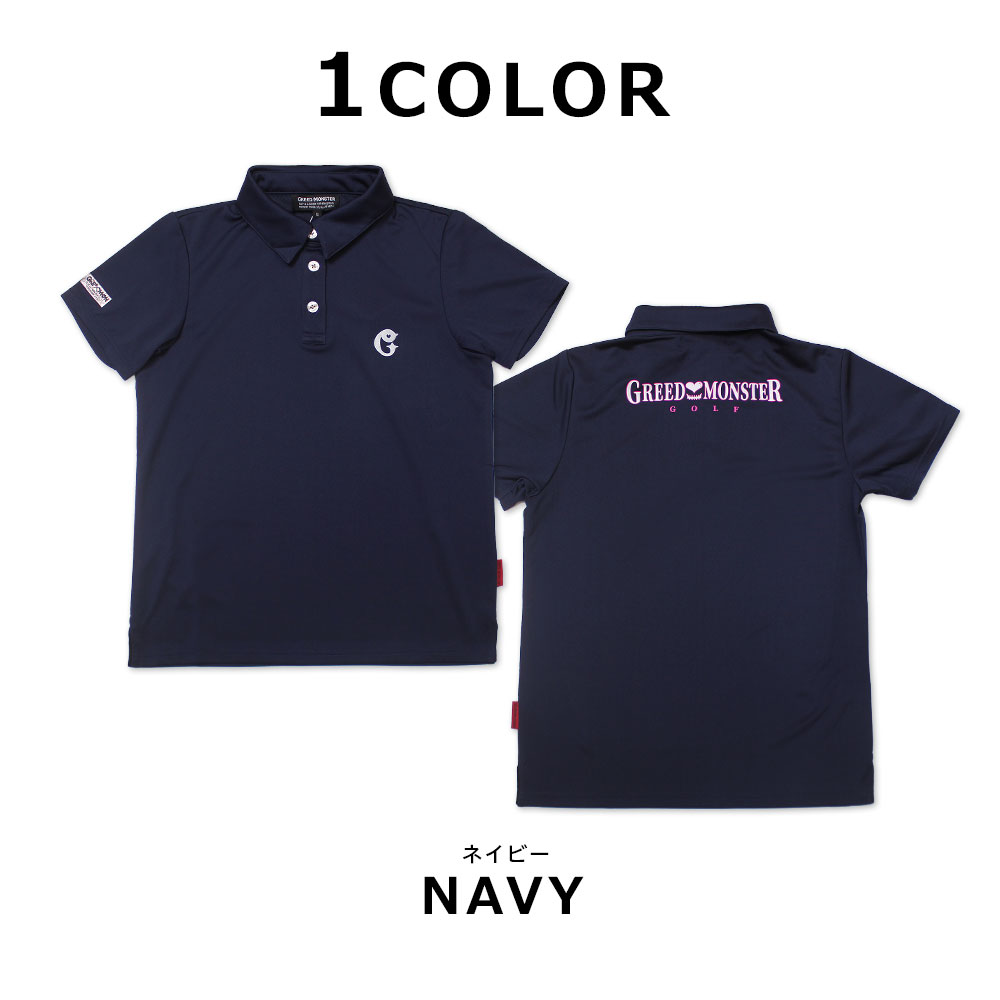 国産2層プリント半袖ポロシャツ【GREED MONSTER】
