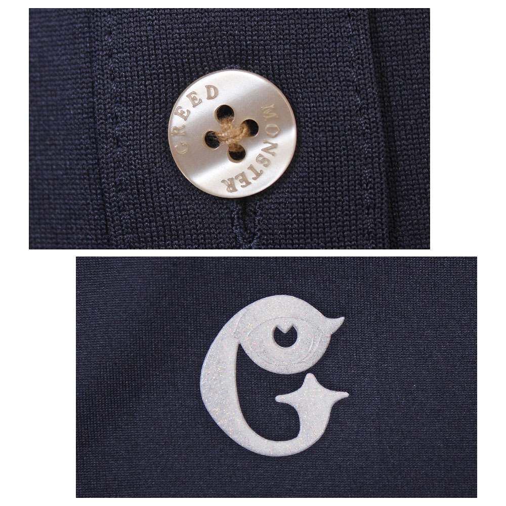 国産2層プリント半袖ポロシャツ【GREED MONSTER】