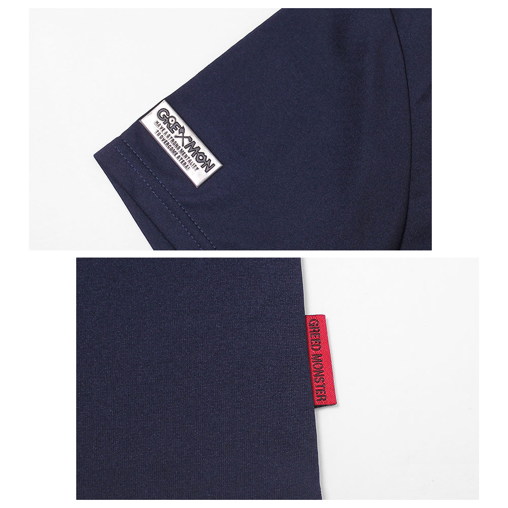 国産2層プリント半袖ポロシャツ【GREED MONSTER】