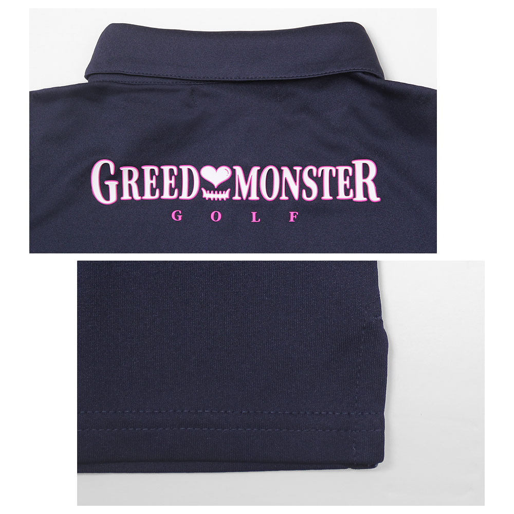 国産2層プリント半袖ポロシャツ【GREED MONSTER】