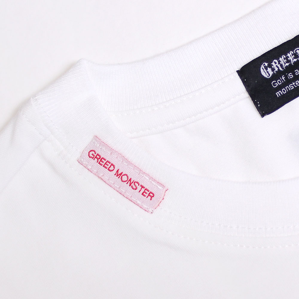 ネオンスプレー立体刺繍半袖Tシャツ【GREED MONSTER】