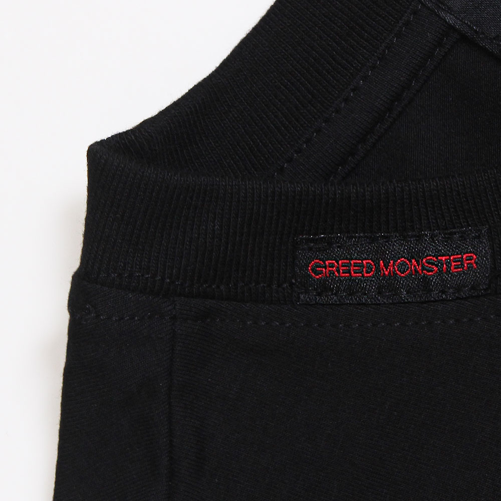 ネオンスプレー立体刺繍半袖Tシャツ【GREED MONSTER】