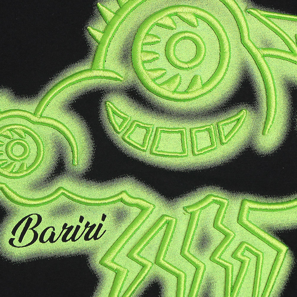 ネオンスプレー立体刺繍半袖Tシャツ【GREED MONSTER】