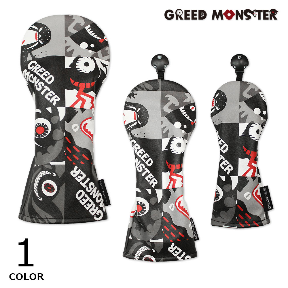 ブロックチェックモンスターヘッドカバー【GREED MONSTER】