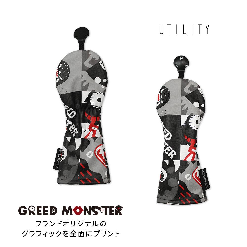 ブロックチェックモンスターヘッドカバー【GREED MONSTER】