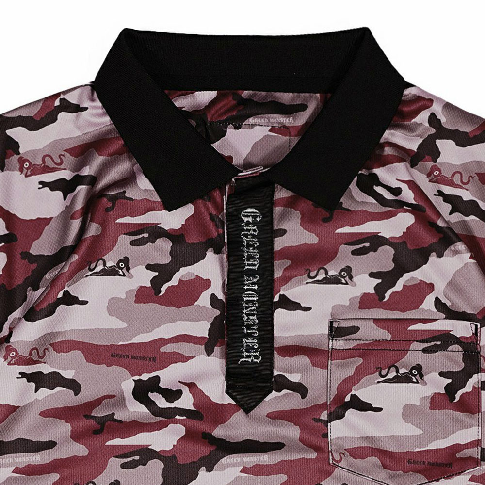 ATHERA Camouflage メッシュポロシャツ