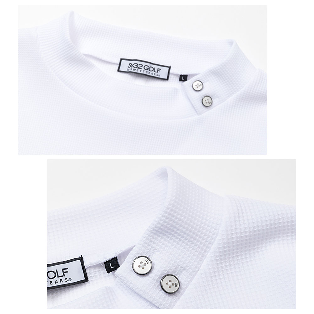 ミニワッフルロングモックネック【SY32 GOLF】