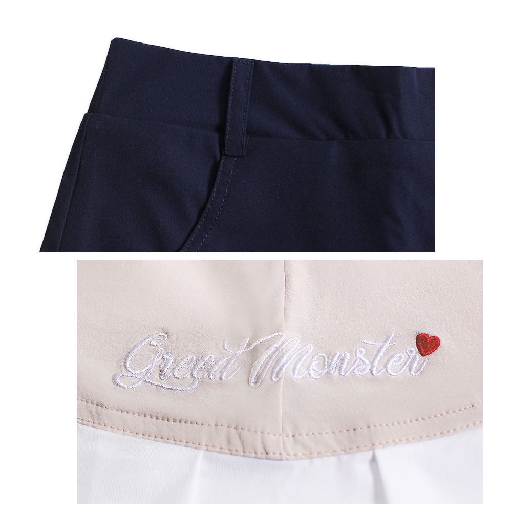 アシンメトリープリーツスカート【GREED MONSTER】