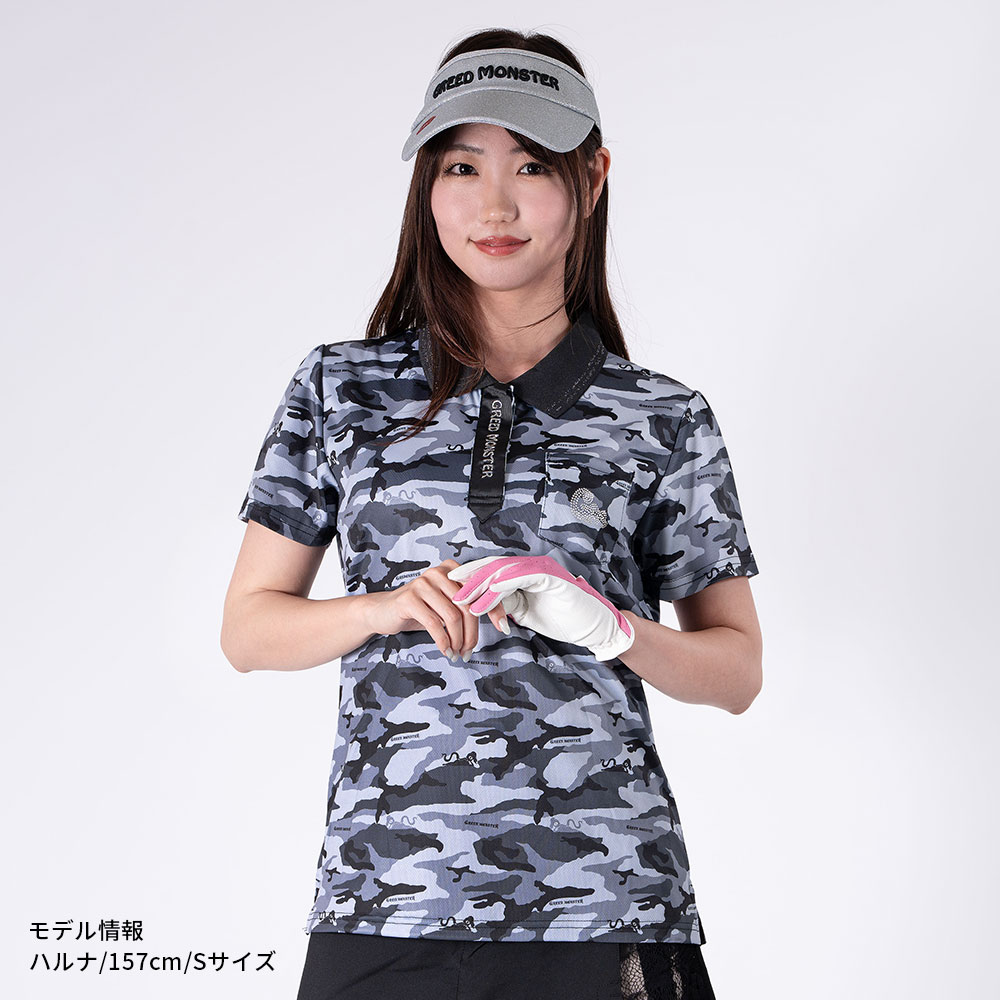 レディースウェア ATHERA Camouflage Mesh Polo-shirts ATHERA Camouflage メッシュポロシャツ | レディース | Condor19