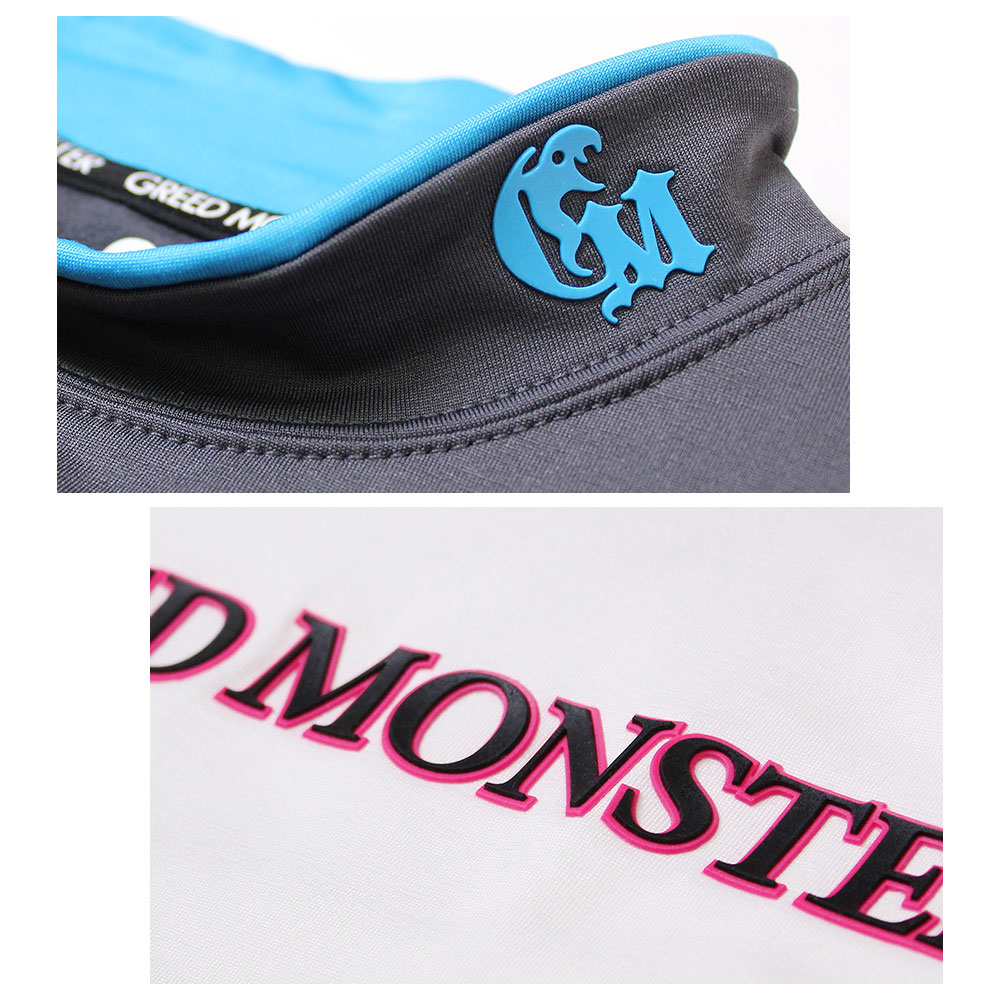 裏起毛2層プリント長袖モックネックカットソー【GREED MONSTER】