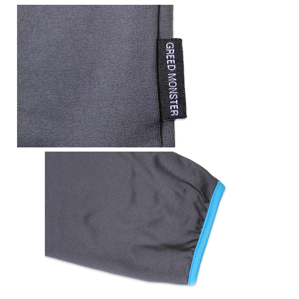 裏起毛2層プリント長袖モックネックカットソー【GREED MONSTER】