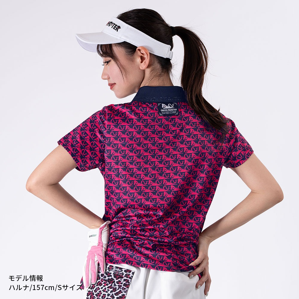 ATHERA pattern ポロシャツ