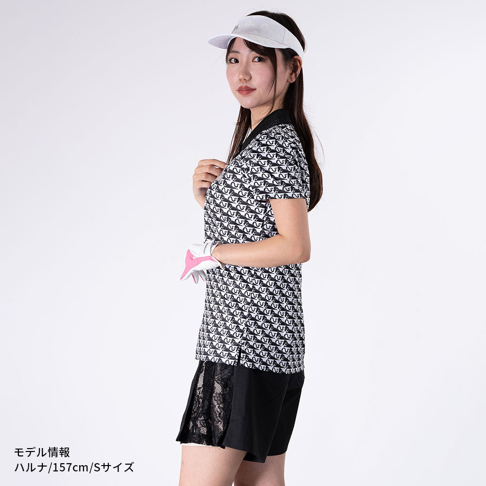 ATHERA pattern ポロシャツ