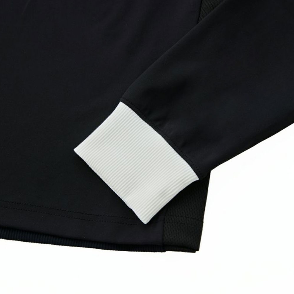 Multi pattern モックネック長袖カットソー