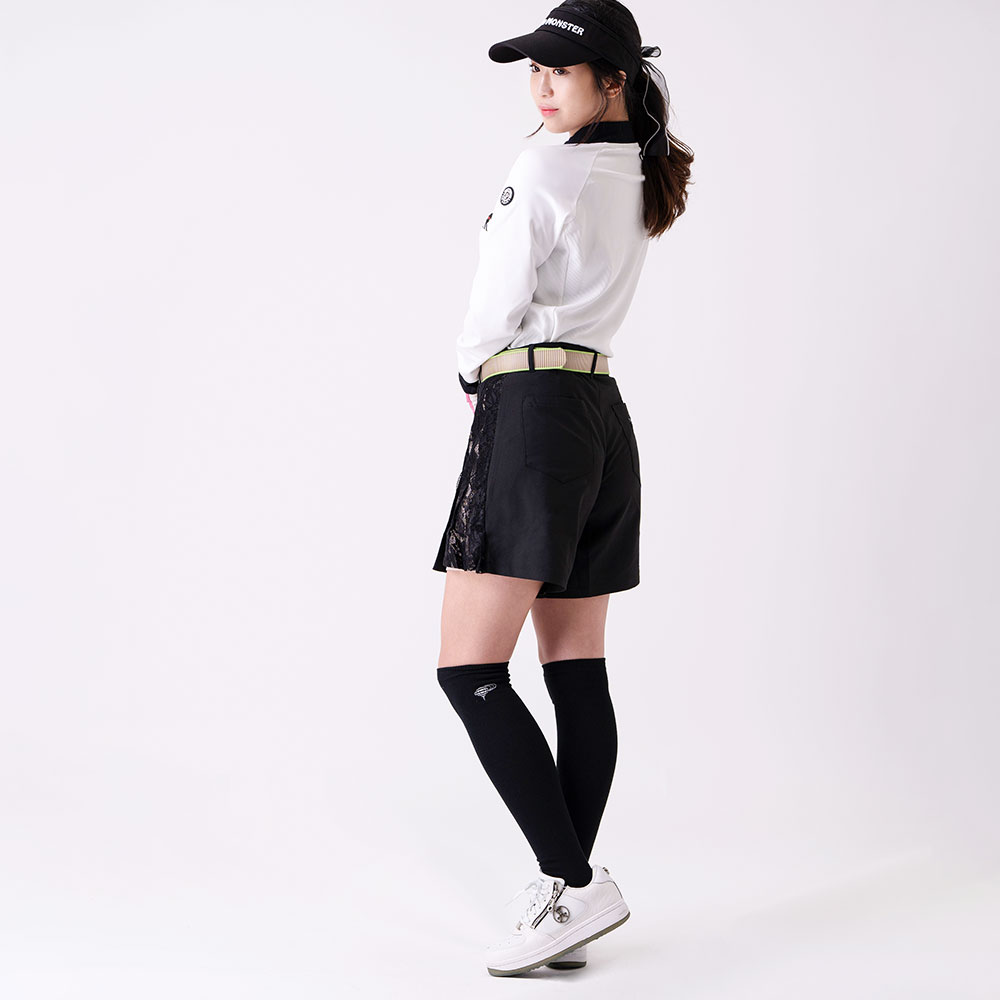 Multi pattern モックネック長袖カットソー