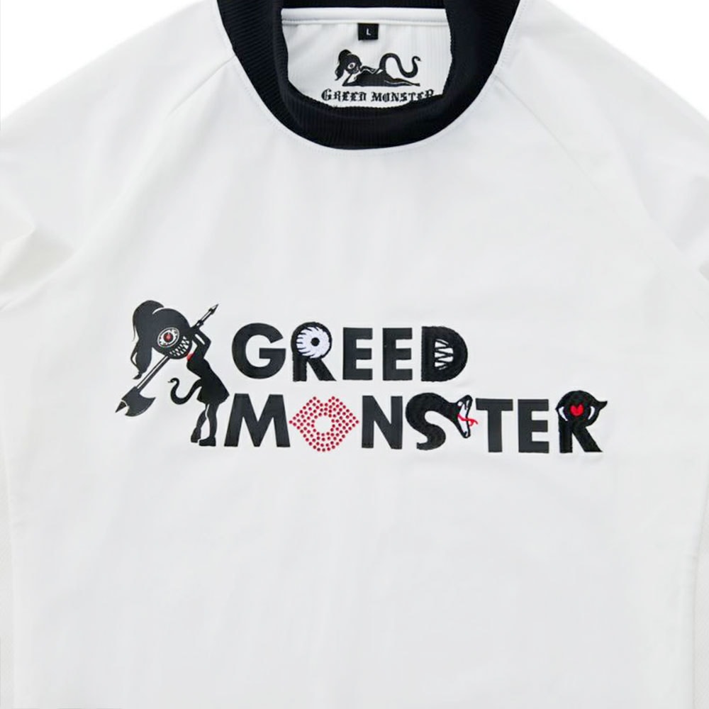 Multi pattern モックネック長袖カットソー