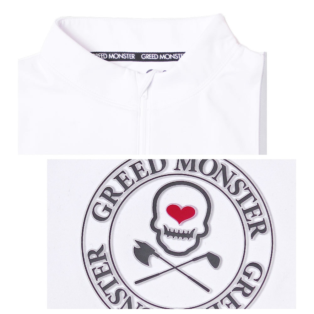 裏フリース切替長袖モックネックカットソー【GREED MONSTER】