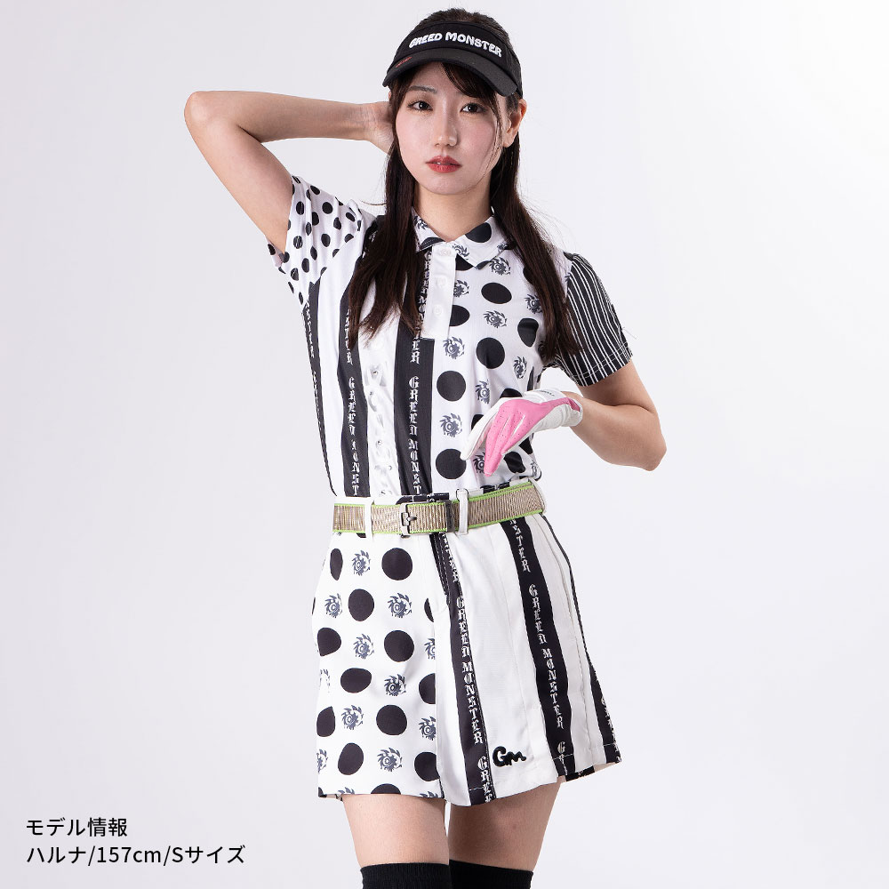 Stripe Dot GIRARI スカートパンツ