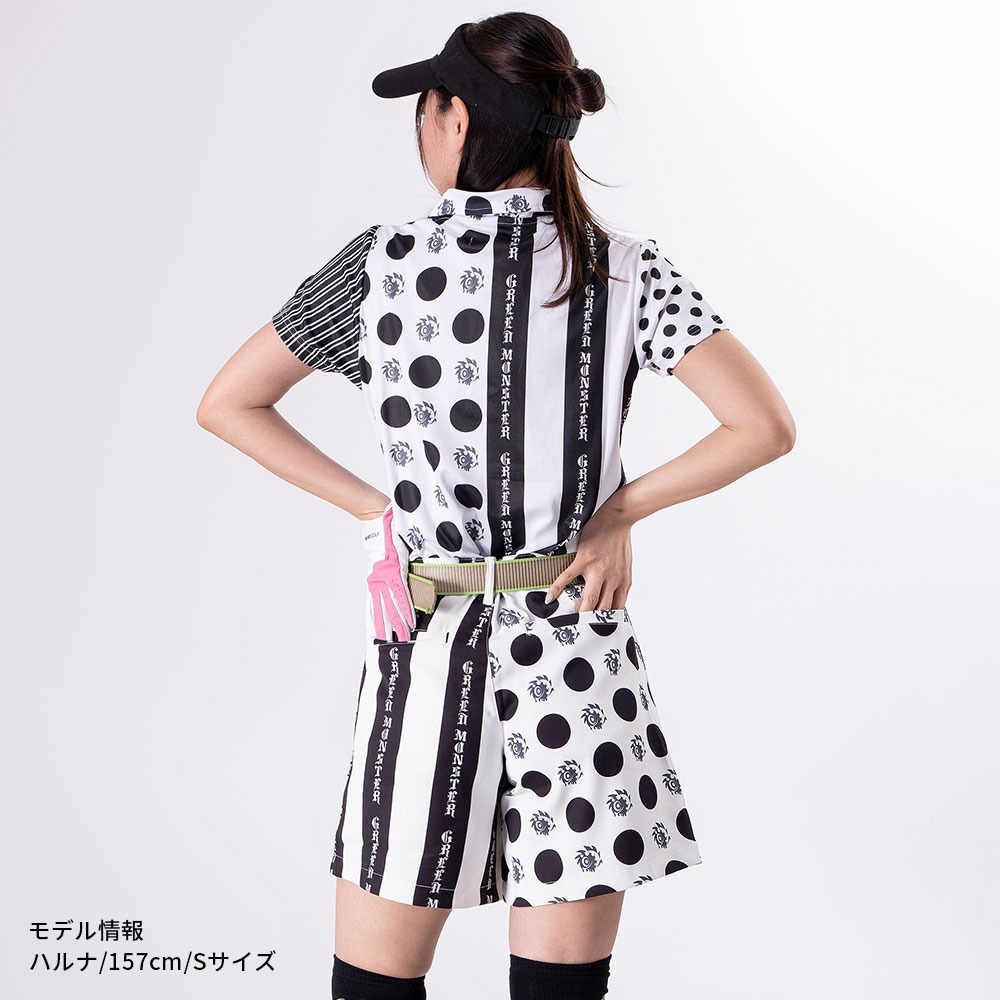 Stripe Dot GIRARI スカートパンツ